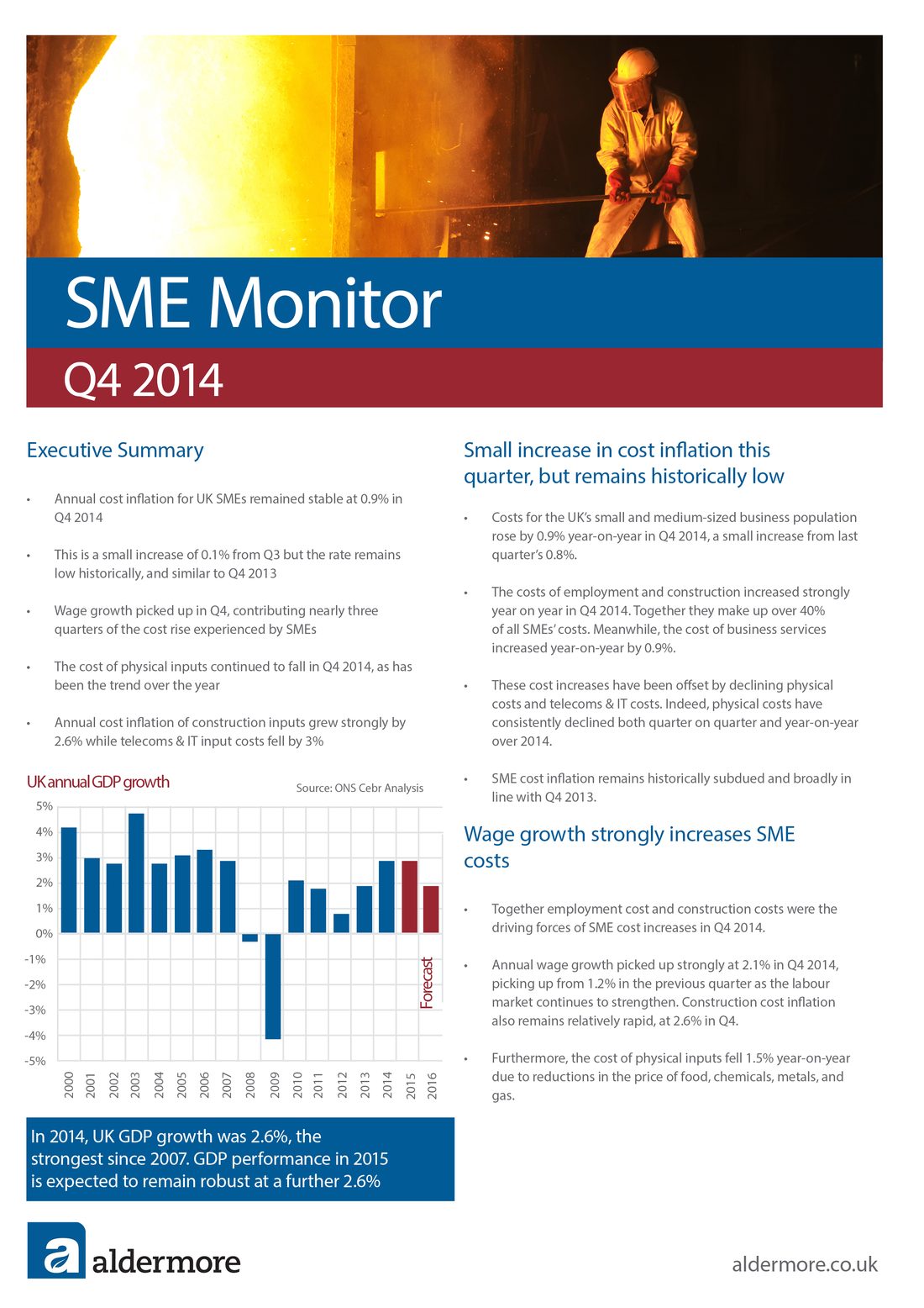 SME Cost Inflation Q4 2014