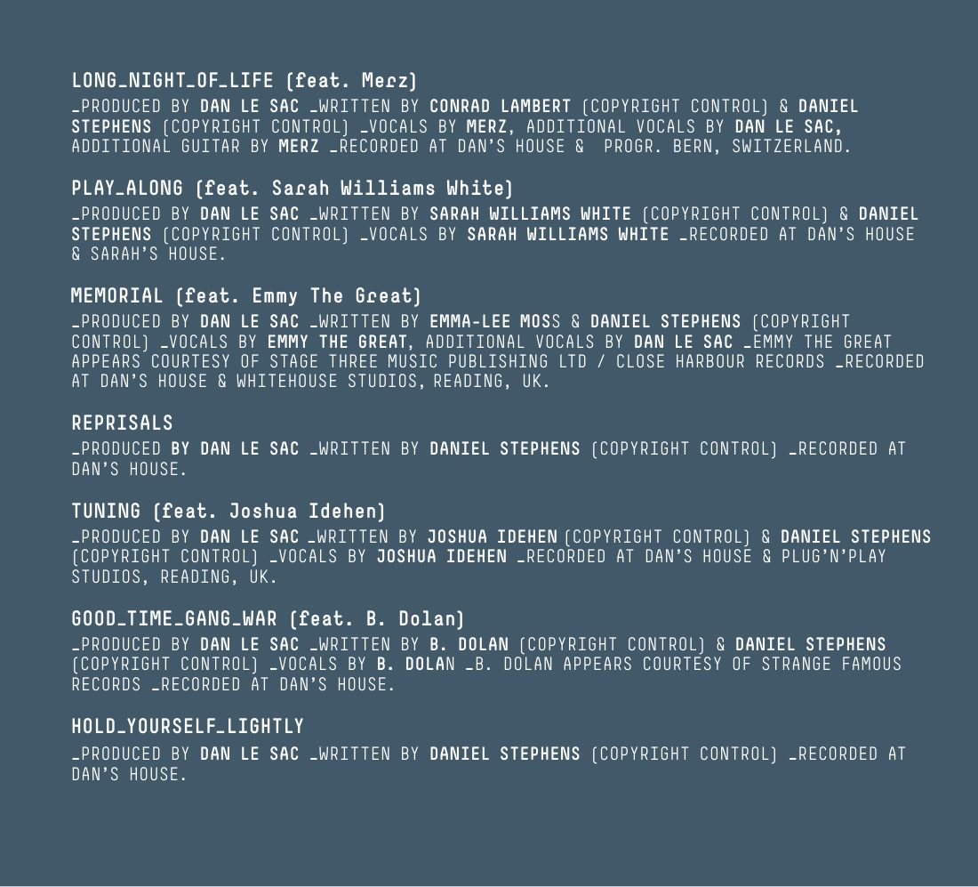 Booklet for digipak