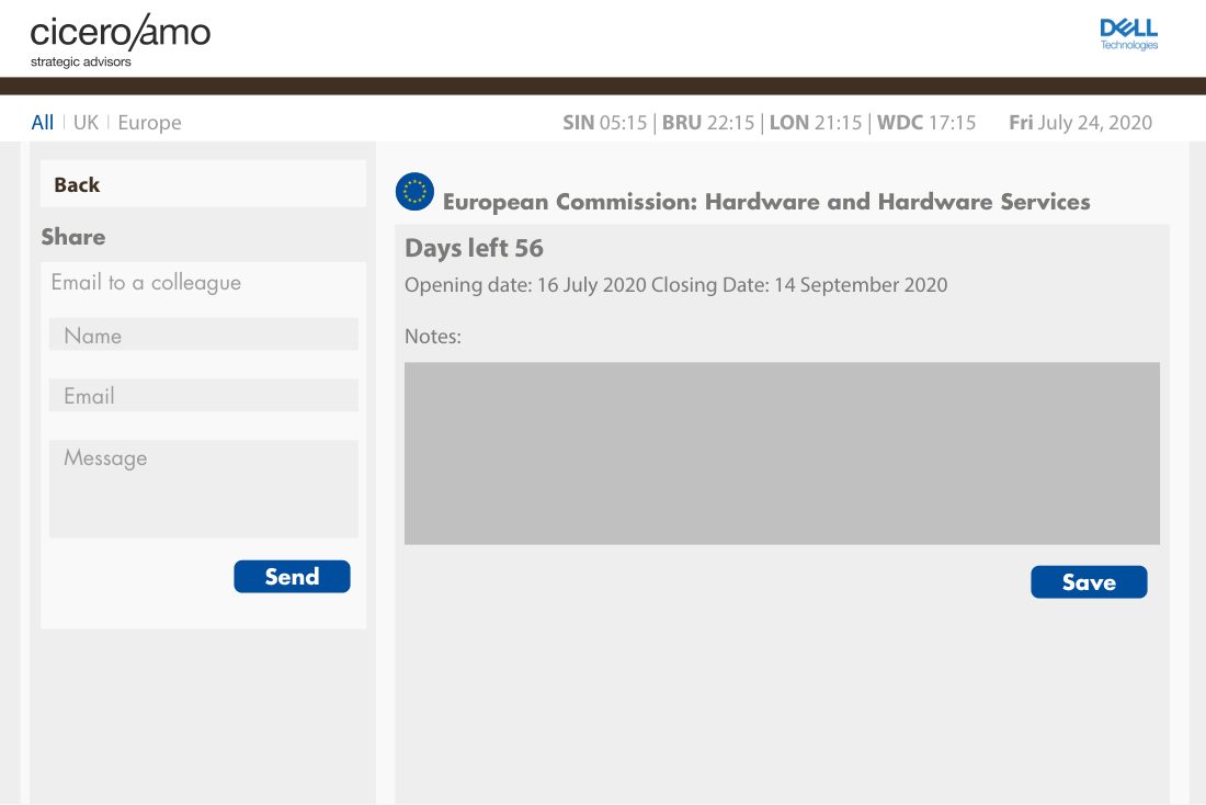 Dell Portal Mock-up