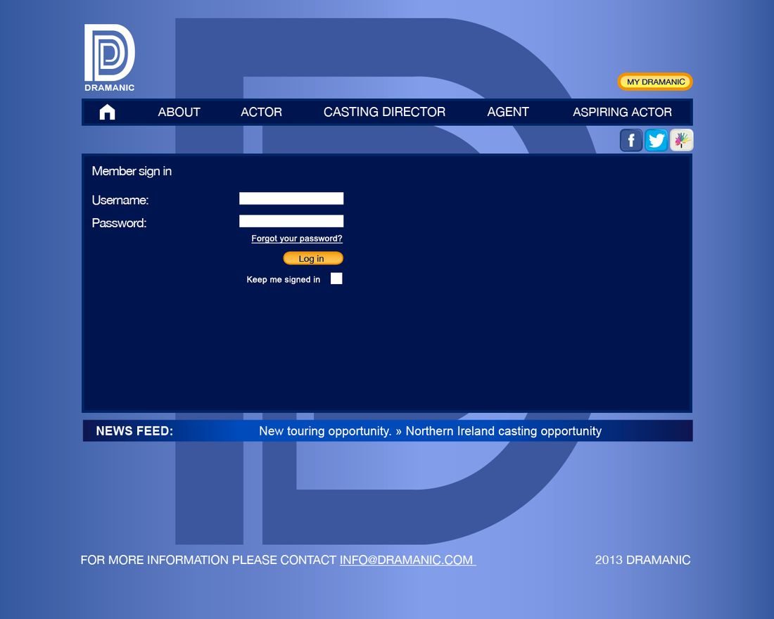 Dramanic user interface