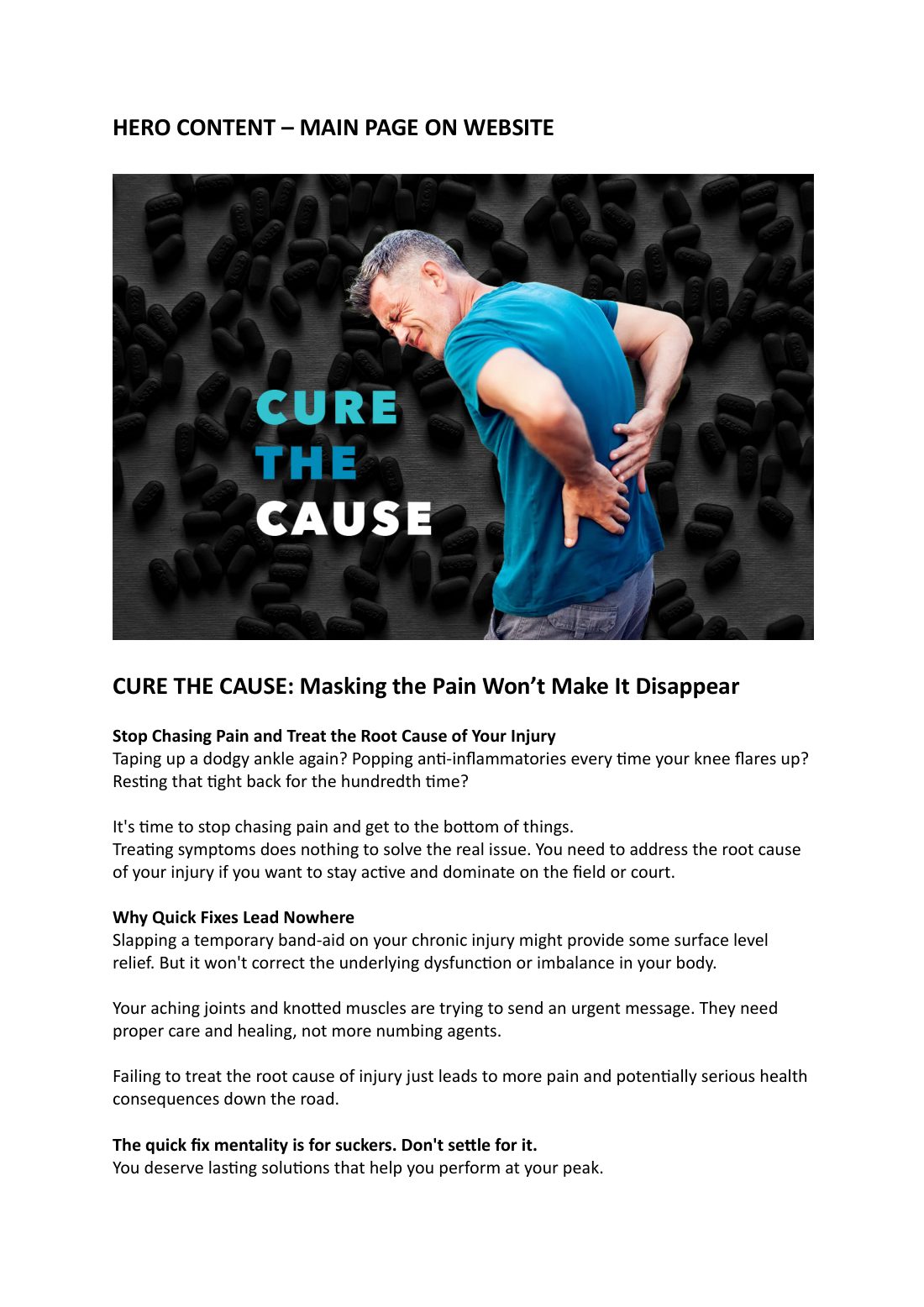 JP Physio Cure the Cause