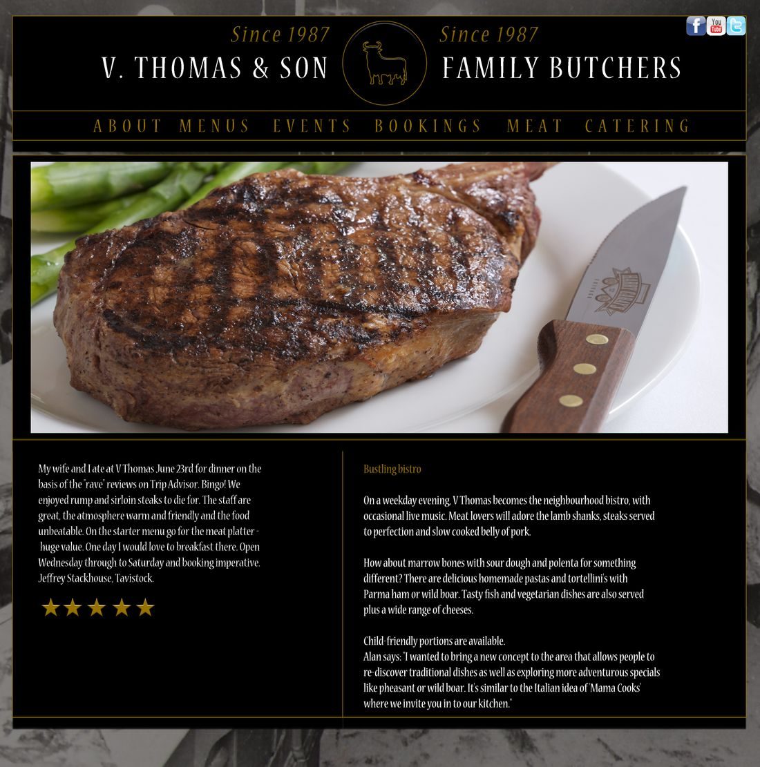 V.Thomas & Son Website Design
